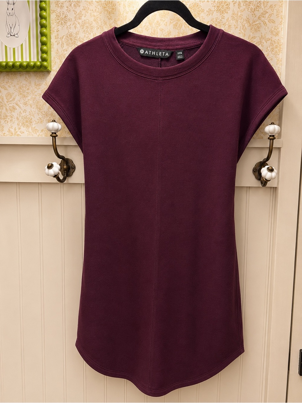 Athleta Women's Plum Crewneck Short-Sleeve Tunic Top